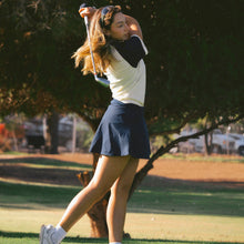 Load image into Gallery viewer, Fairway Collective T-Shirt - Cream/Navy Blue